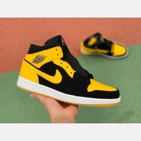Nike Air Jordan High Yellow Black